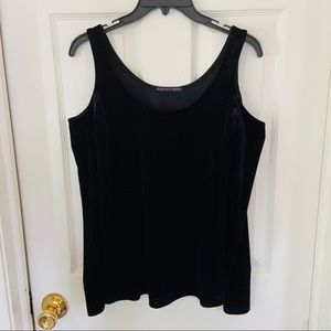 HARLOWE & GRAHAM crushed velvet cold Shoulder long sleeve stretch shirt SZ XS